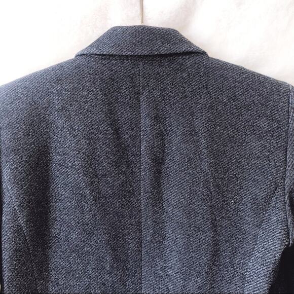 Ann Taylor Gray Petite One-Button Tailored Blazer - Picture 2 of 12